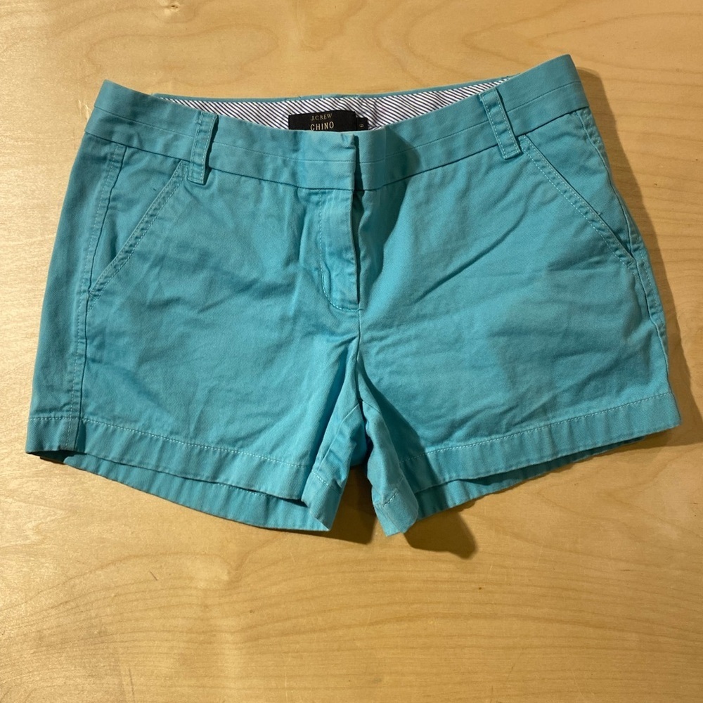 J. Crew Chino Women's Teal Shorts size 6 (LK)